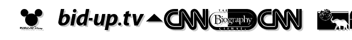 UK Digital TV Channel Logos font